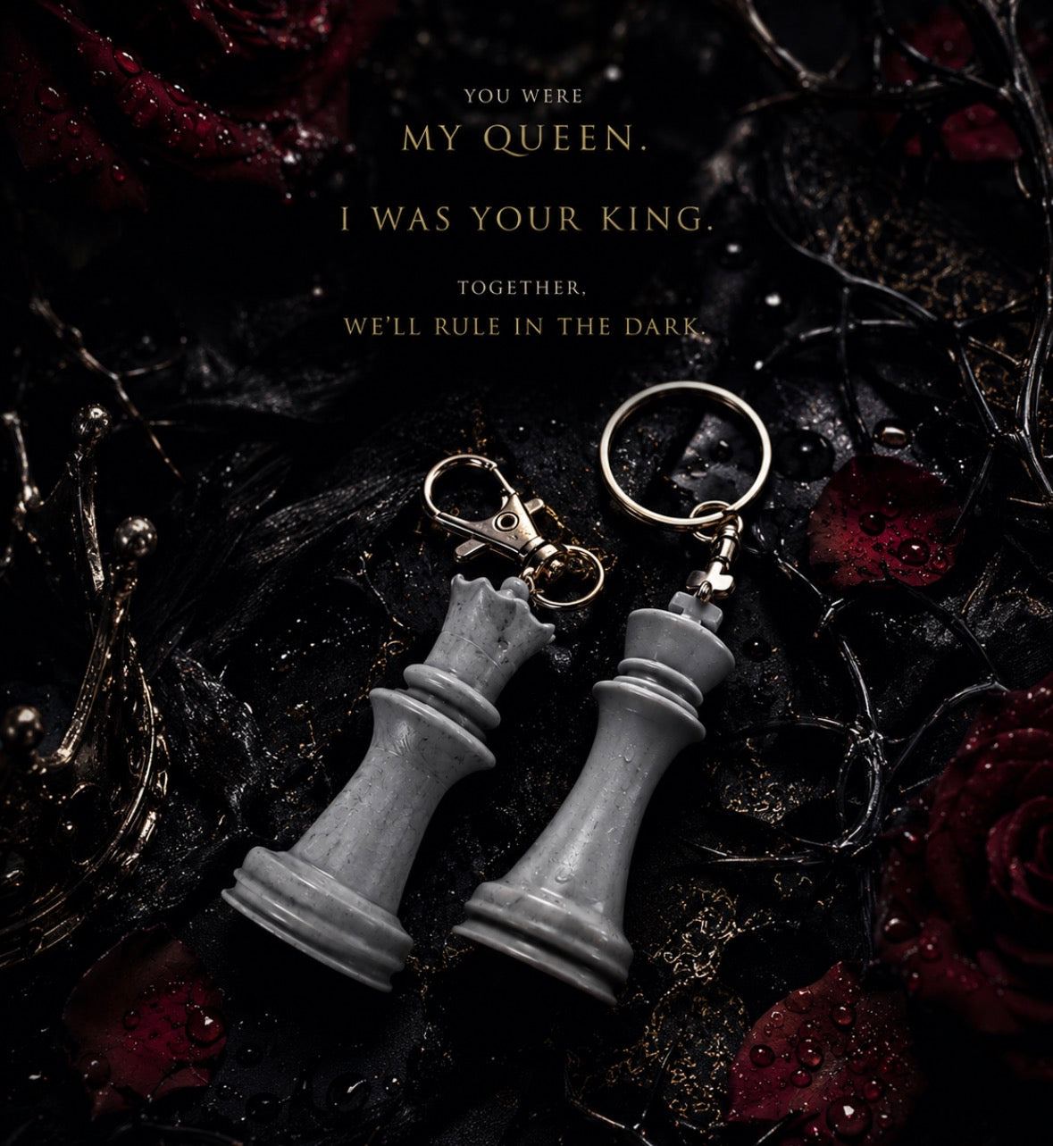 Crowned in Sin keychain set